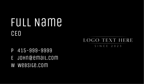 Corporate Professional Wordmark Business Card Design Image Preview