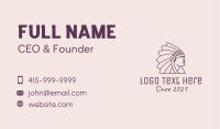 Tribal Chieftain Business Card Image Preview