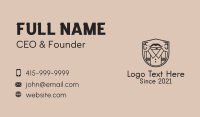 Shirt Shield Outline Business Card Preview