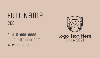 Shirt Shield Outline Business Card Image Preview