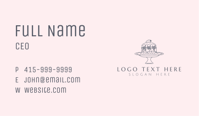 Flower Cake Decor Business Card Image Preview