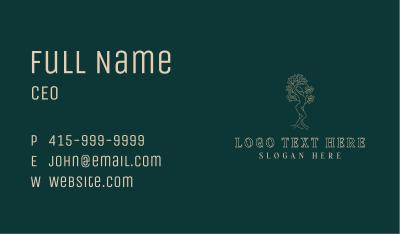 Woman Tree Spa Business Card Image Preview