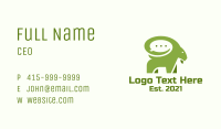 Green Ram Chat Business Card Image Preview