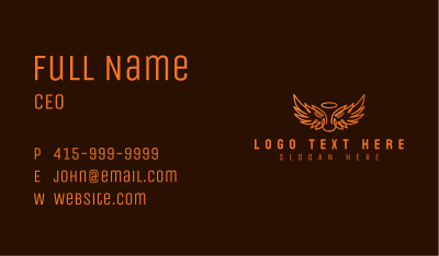 Angel Wing Halo  Business Card Image Preview
