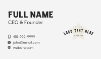 Hipster Star Wordmark Business Card Image Preview