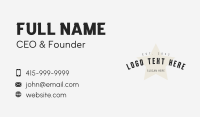 Hipster Star Wordmark Business Card Preview