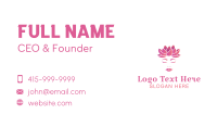 Face Beauty Salon Lotus Business Card Preview