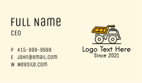 Dump Truck Vehicle Business Card Image Preview