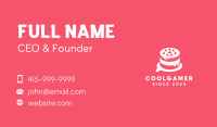 White Cake Chat  Business Card Image Preview