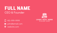 White Cake Chat  Business Card Preview