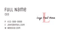 Simple Generic Lettermark Business Card Image Preview