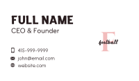 Simple Generic Lettermark Business Card Image Preview