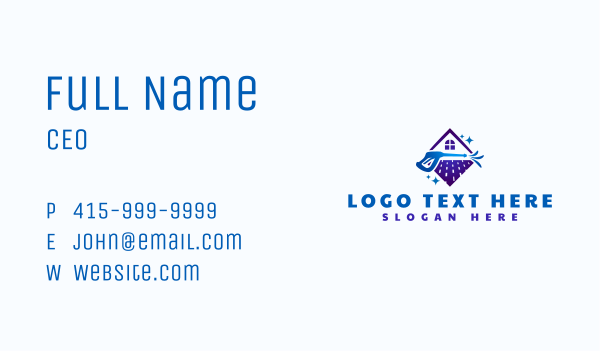 House Pressure Washing Business Card Design Image Preview