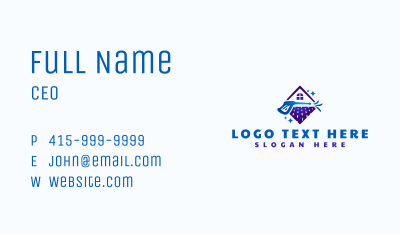 House Pressure Washing Business Card Image Preview