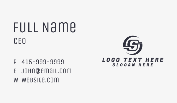 Freight Logistics Letter S Business Card Design Image Preview