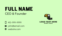 Toucan Bird Cartoon Mascot Business Card Image Preview