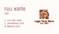 Aztec Wood Carving Business Card Image Preview