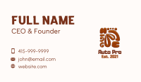 Aztec Wood Carving Business Card Image Preview
