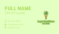 Green Apple Ice Cream  Business Card Image Preview