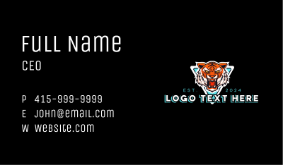 Mad Tiger Gaming Business Card Image Preview