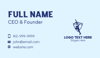 Baseball Player Team Crest Business Card Image Preview