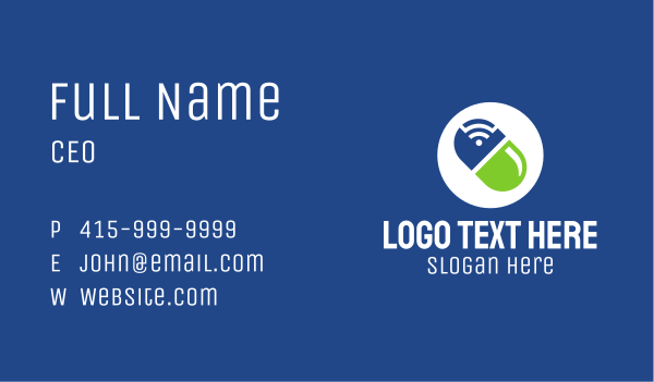 WiFi Capsule Business Card Design Image Preview