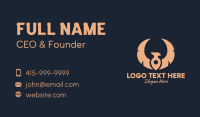 Eagle Location Pin Business Card Design