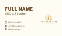 Legal Justice Letter M Business Card Preview