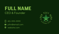 Medical Leaf Droplet Business Card Design