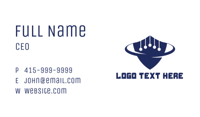 Tech Shield Business Card Image Preview