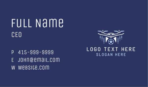 Aerial Drone Camera Business Card Design Image Preview