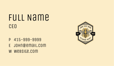 Bee Hexagon Beehive Business Card Image Preview
