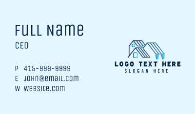 House Roof Architecture Business Card Image Preview