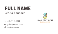 Geometric Letter J  & S Business Card Image Preview