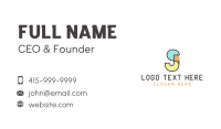 Geometric Letter J  & S Business Card Image Preview