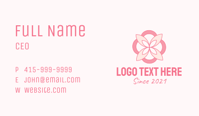 Cute Flower Boutique  Business Card Image Preview