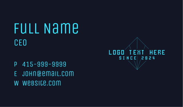 Pixel Tech Software Business Card Design Image Preview