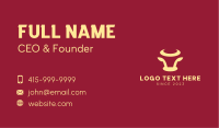 Simple Bull Head Business Card Design
