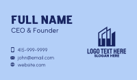 Blue Building Towers  Business Card Design
