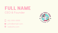 Woman Baseball Player Business Card Preview