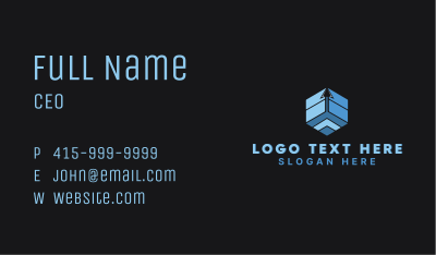 Logistics Shipping Arrow  Business Card Image Preview