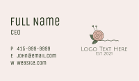 Rose Flower Yarn Ball  Business Card Image Preview