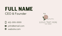 Rose Flower Yarn Ball  Business Card Image Preview