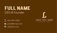 Golden Publishing Lettermark Business Card Image Preview