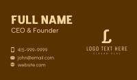Golden Publishing Lettermark Business Card Design