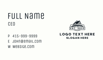 House Roofing Realty Business Card Image Preview