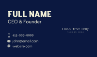 Professional Fashion Wordmark Business Card Design