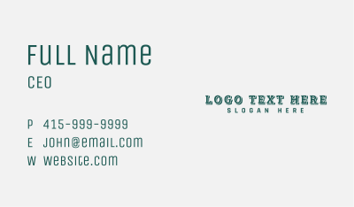 Generic Texture Wordmark Business Card Image Preview