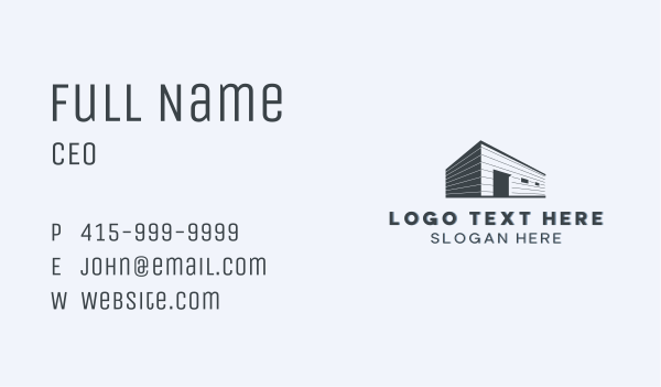 Storage Building Warehouse Business Card Design Image Preview