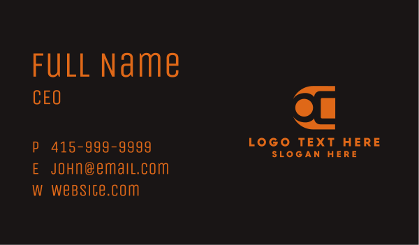 Modern Small A Business Card Design Image Preview